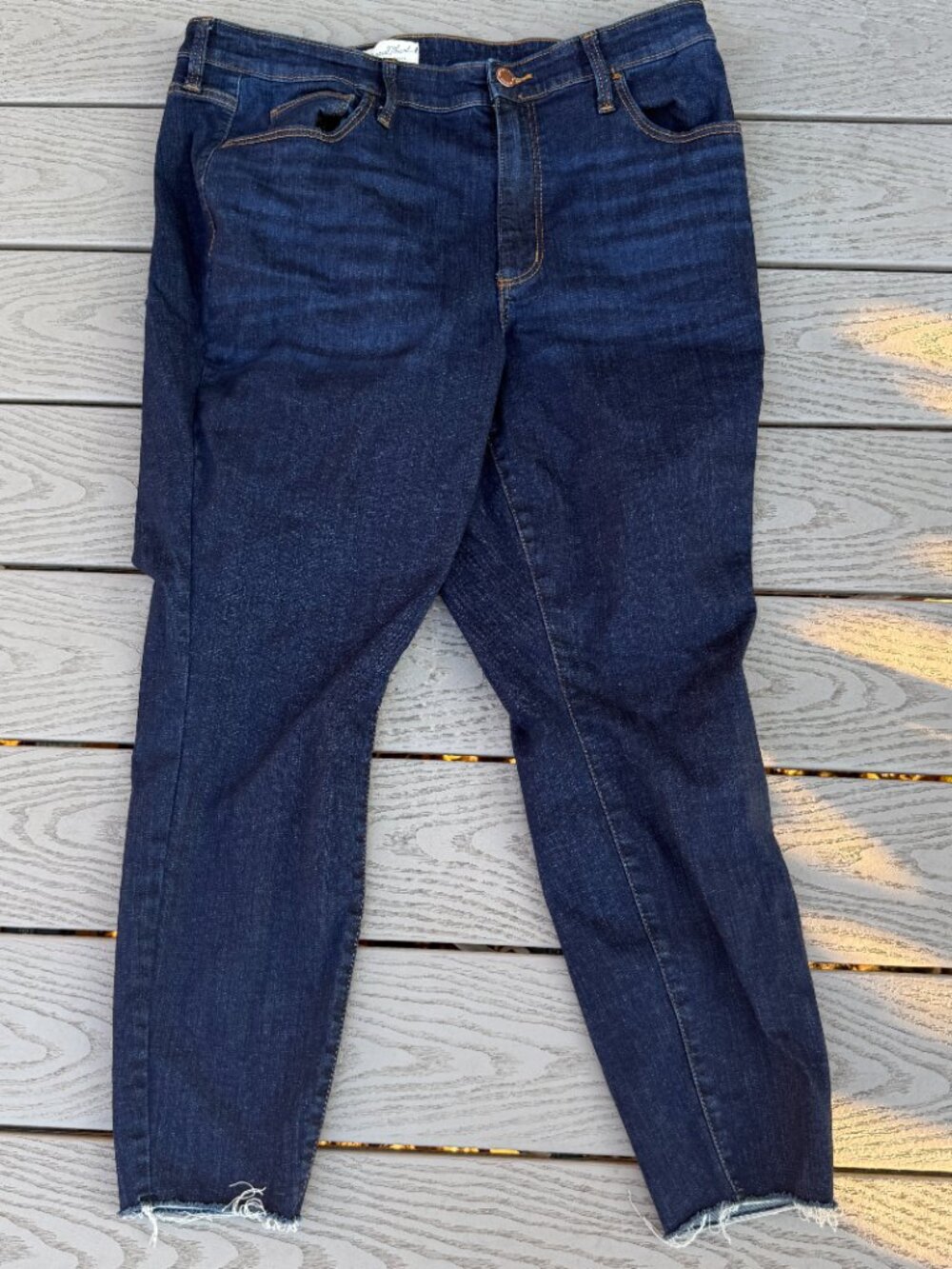 Women's High Rise Skinny Jeans Universal Thread Dark Blue 17 Short Stretch